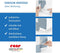 Sleepn Keep Bedhek 100 cm Blauw - Valbescherming voor Kinderbedden