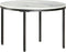 vidaXL - Salontafel - Ø65 - cm - echt - massief - marmer - wit - en - zwart