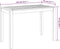 vidaXL Tuintafel 110x55x75 cm massief acaciahout