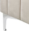 LUNAN - Tweepersoonsbed - Taupe - 140 x 200 cm - Fluweel