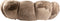 PTMD Curvae Sofa Lush Taupe