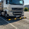 Coast Rubberen Wielstopper - Parkeerhulp - Gele Reflecterende Strepen - Zwart Geel