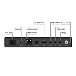 DIR3500MCBT - Internetradio - DAB DAB+ FM - Zwart