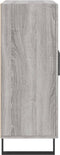 vidaXL - Dressoir - 69,5x34x90 - cm - bewerkt - hout - grijs - sonoma - eikenkleurig