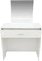 Kaptafel - make up visagie opmaaktafel - met spiegel en lade - wit