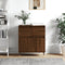 vidaXL - Dressoir - 60x35x70 - cm - bewerkt - hout - bruin - eikenkleur