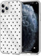 iMoshion Hoesje Geschikt voor iPhone 11 Pro Hoesje Siliconen - iMoshion Design hoesje - Transparant / Zwart / Hearts All Over Black