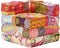 vidaXL - Poef - modulair - stof - patchwork
