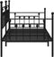 vidaXL - Ligbedframe - Zwart - 90x190 - cm - Staal