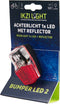 Ikzi Light Achterlicht Led Batterijen Rood/zwart