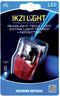 Ikzi Light Achterlicht Led Batterijen Rood/zwart