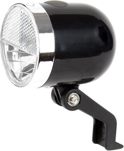 Ikzi NERO - Fietskoplamp - Retro - 10 Lux - Batterij - Zwart
