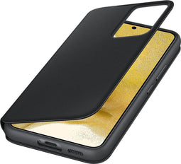 Samsung Galaxy S22 - Clear View Stand Cover - Semi-transparante voorkant - Zwart