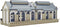 Vollmer 43629 H0 Grote markt hal