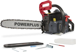 Powerplus Benzine Kettingzaag POWEG2010 - Snoeizaag op benzine van 37,2 cc, zaagblad van 35 cm en brandstoftank van 0.31 L, tuingereedschap
