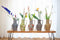 Return to Sender | Vaas Large 45 cm Bed of Flowers handgeschilderd - Bloemenvaas