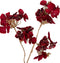 PTMD Hydrangea Flower Hortensia Kunsttak - 33 x 23 x 61 cm - Rood/goud