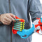 NERF DinoSquad Tricera-blast - Blaster - 3 darts tegelijk - Blauw/Rood (12 stuks)