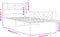 vidaXL - Bedframe - met - hoofd- - en - voeteneinde - metaal - wit - 90x190 - cm
