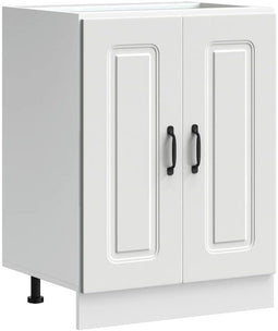 vidaXL - Spoelbakonderkast - Kalmar - 60x46x81,5 - cm - bewerkt - hout - wit