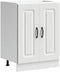 vidaXL - Spoelbakonderkast - Kalmar - 60x46x81,5 - cm - bewerkt - hout - wit