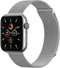imoshion Milanees magnetisch bandje - Geschikt voor Apple Watch 1, 2, 3, 4, 5, 6, 7, 8, 9, 10 (42 mm), SE - 38/40/41 mm - Zilver - M