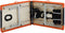 vidaXL - Massagetafel - inklapbaar - 2 - zones - aluminium - zwart - en - oranje
