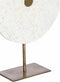 Light & Living Deco Beeld Yvo - Steen/Metaal - Wit/Goud - 25x35x10 cm (BxHxD)