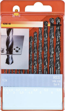 KWB 429040 - Hamerborenset 13-delig - 1.5 t/m 6.5 mm (1 set)