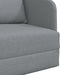 vidaXL - Ligbed - en - zetel - 2-in-1 - Lichtgrijs - 65x80x83 - cm - Stof