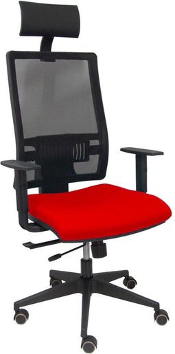 Bureaustoel met hoofdsteun P&C Horna Traslack bali Rood