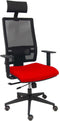 Bureaustoel met hoofdsteun P&C Horna Traslack bali Rood