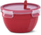 EMSA CLIP & MICRO Rond Doos 1,1 l Rood, Transparant 1 stuk(s)