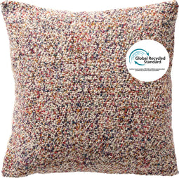Dutch Decor JOEY - Kussenhoes 45x45 cm 70% gerecycled katoen - Eco Line collectie - Elderberry - multicolor - met rits