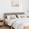Gestoffeerd hoofdbord Taupe 150 cm Massief grenenhout