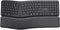 Keyra Ergonomisch Draadloos Toetsenbord - FullSize Qwerty - 2.4G USB en Bluetooth - 85% gerecycled plastic