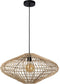 Lucide MAGALI - Hanglamp - Ø 56 cm - Hoogte verstelbaar - Naturel