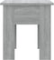 vidaXL - Salontafel - 40x40x42 - cm - bewerkt - hout - grijs - sonoma - eikenkleurig