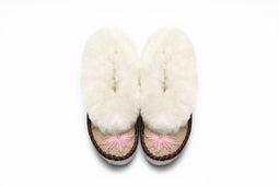Sen Rose Gold Sheepers Slippers