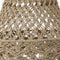 PTMD Milley Green Cotton Macrame Hanging Lamp Round