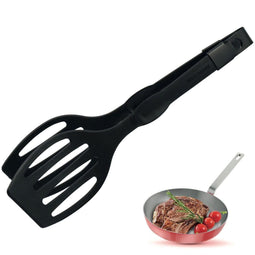 Westmark Dubbele bak-/serveertang, lengte: 28,9 cm, kunststof, Duetto Flonal, zwart, 21002260