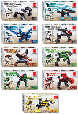 Titans Robot Bouwblokjes Bouwset 3 in 1