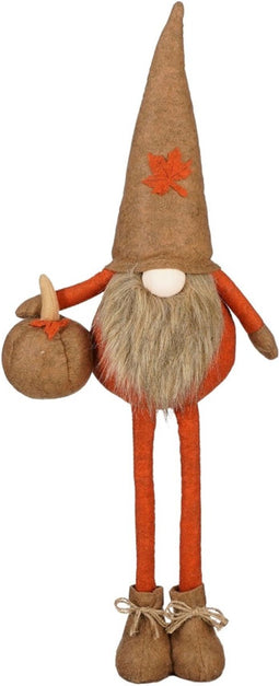 House of Seasons Gnome Kerstmis Figuur - 19x13x73 cm - Bruin