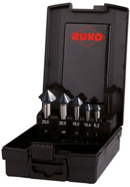 RUKO 102791PRO - ULTIMATECUT kegel- en ontgradenset DIN 335 - 5-delig HSS RUnaTEC in ABS-kunststof cassette