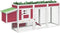 vidaXL - Kippenhok - 204x50x84 - cm - massief - grenenhout - rood