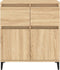 vidaXL - Dressoir - 60x35x70 - cm - bewerkt - hout - sonoma - eikenkleurig