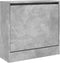 Schoenenkast 60x21x57 cm bewerkt hout betongrijs