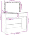 vidaXL - Kaptafel - met - LED-verlichting - 100x40x120 - cm - sonoma - eikenkleurig