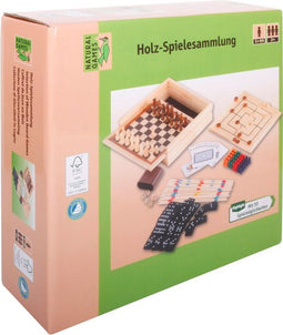Natural Games Holz-Spielesammlung 50 in 1 - Educatief spel - Voor 2 spelers - Vanaf 4 jaar