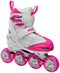 Roces Moody X TIF - Verstelbare Skeelers Kinderen - 4 Maten - Wit Roze (maat 30-35)
